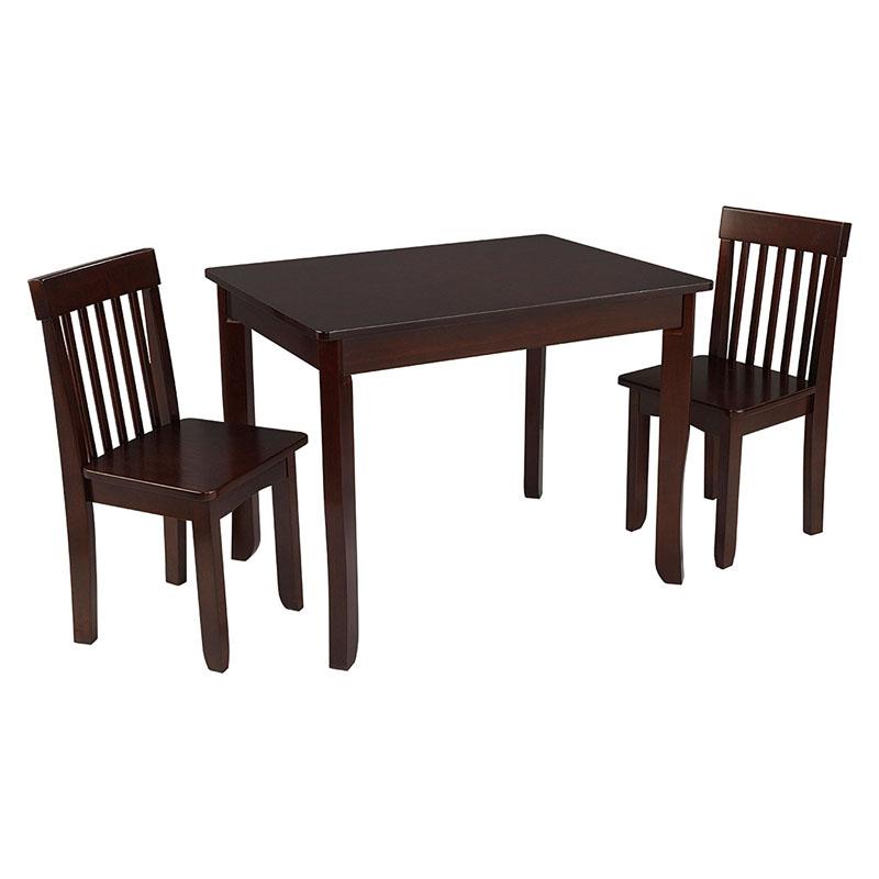 Kidkraft 26639 Avalon Table Ii & 2 Chair Set - Espresso