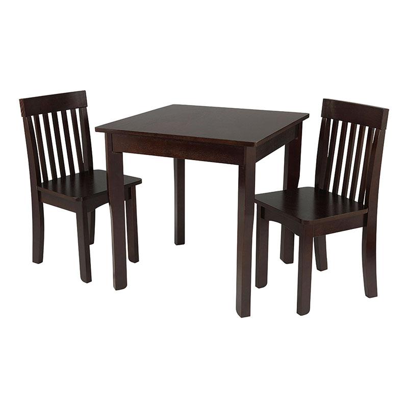 Kidkraft 26643 Avalon Square Table & 2 Chair Set - Espresso
