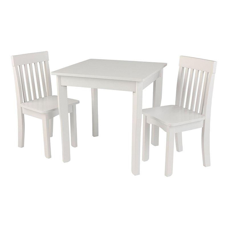 Kidkraft 26644 Avalon Square Table & 2 Chair Set - White