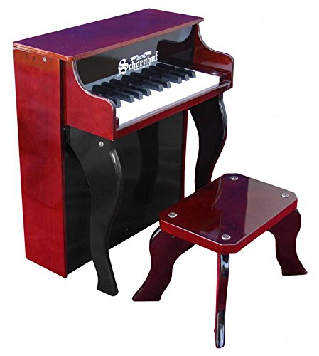 Schoenhut 25 Key Elite Spinet Upright Piano - Mahogany/black 2505mb