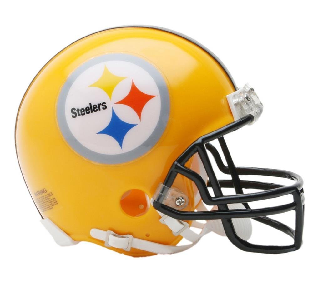 2007 75Th Anniversary Pittsburgh Steelers Gold Mini Replica Mini Helmet