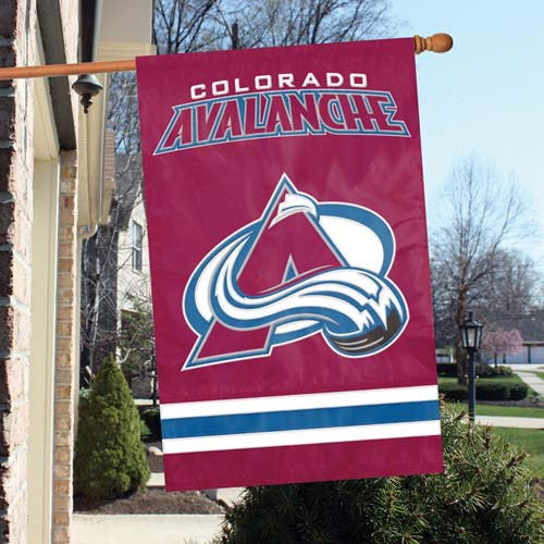 The Party Animal, Inc. Afava Colorado Avalanche Appliqué Banner Flag