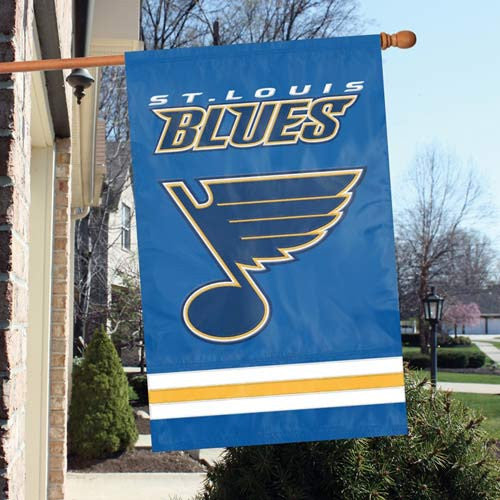 The Party Animal, Inc. Afblu St. Louis Blues Appliqué Banner Flag