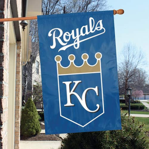 The Party Animal, Inc. Afkcr Kansas City Royals Appliqué Banner Flag