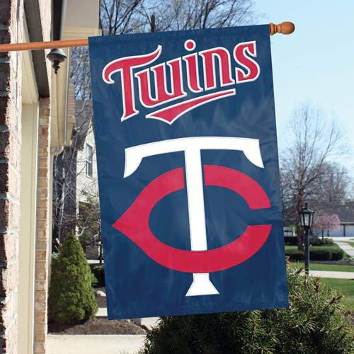The Party Animal, Inc. Afmin Minnesota Twins Appliqué Banner Flag