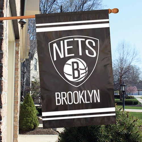 The Party Animal, Inc. Afnet Brooklyn Nets Appliqué Banner Flag