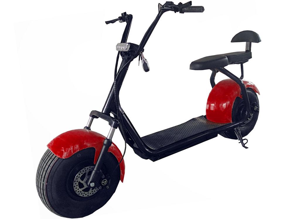 Mototec Mt-commuter-1000-red Commuter 1000w Lithium Electric Scooter Red