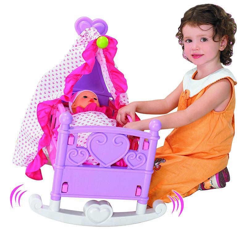Berry Toys Br008-09 Babies Rocking Doll Cradle - Default
