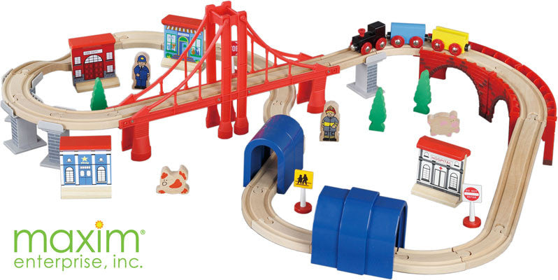 Maxim Enterprise 60 Piece Train Set (50040-ws)