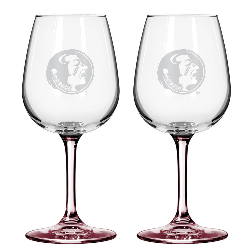 12Oz NcaaFlorida St 2Pk Wine Set