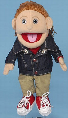 14" Denim Jacket Girl Glove Puppet