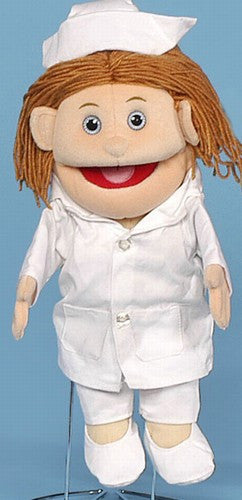 14" Nurse Glove Puppet White