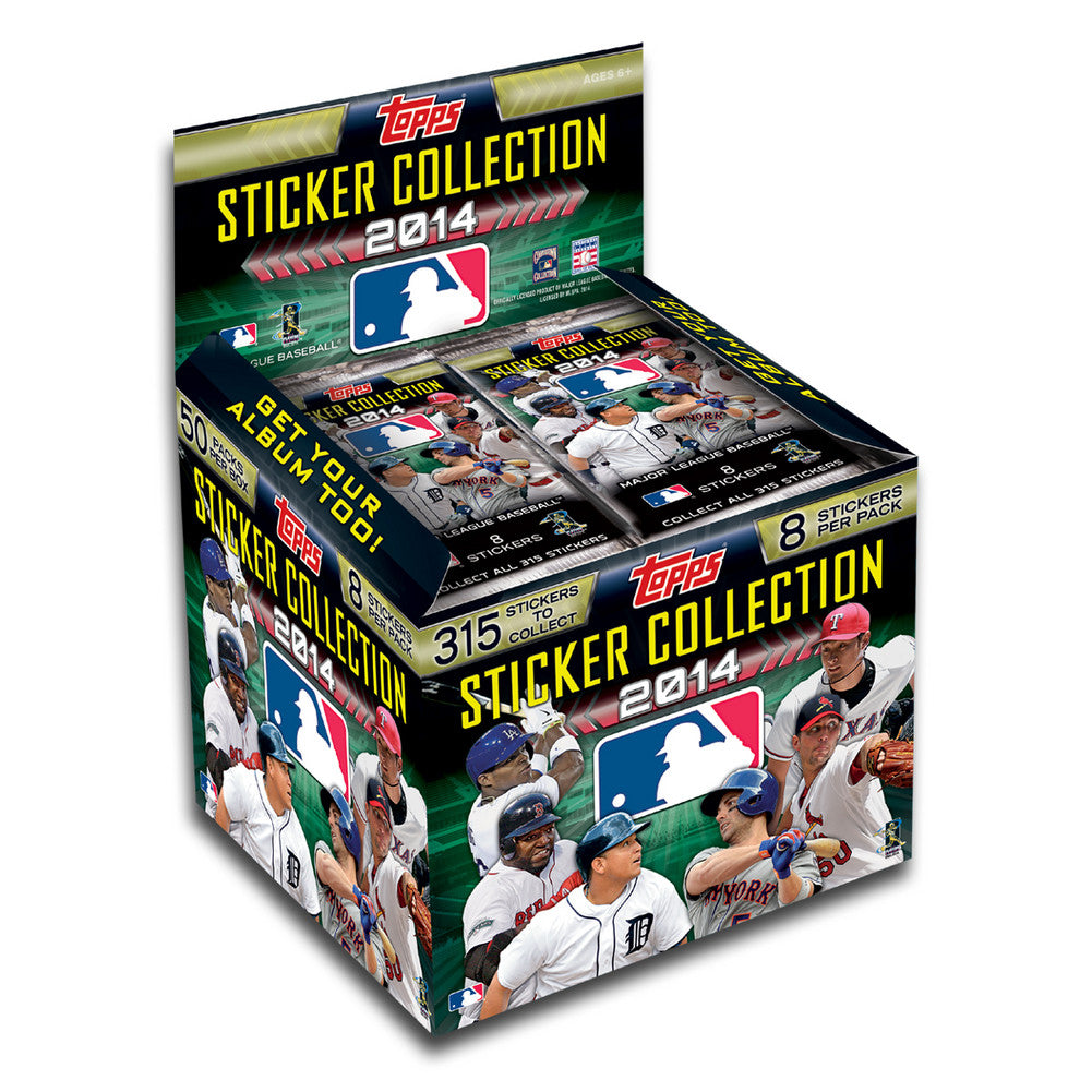2014 Topps MLB Stickers 50 Count box