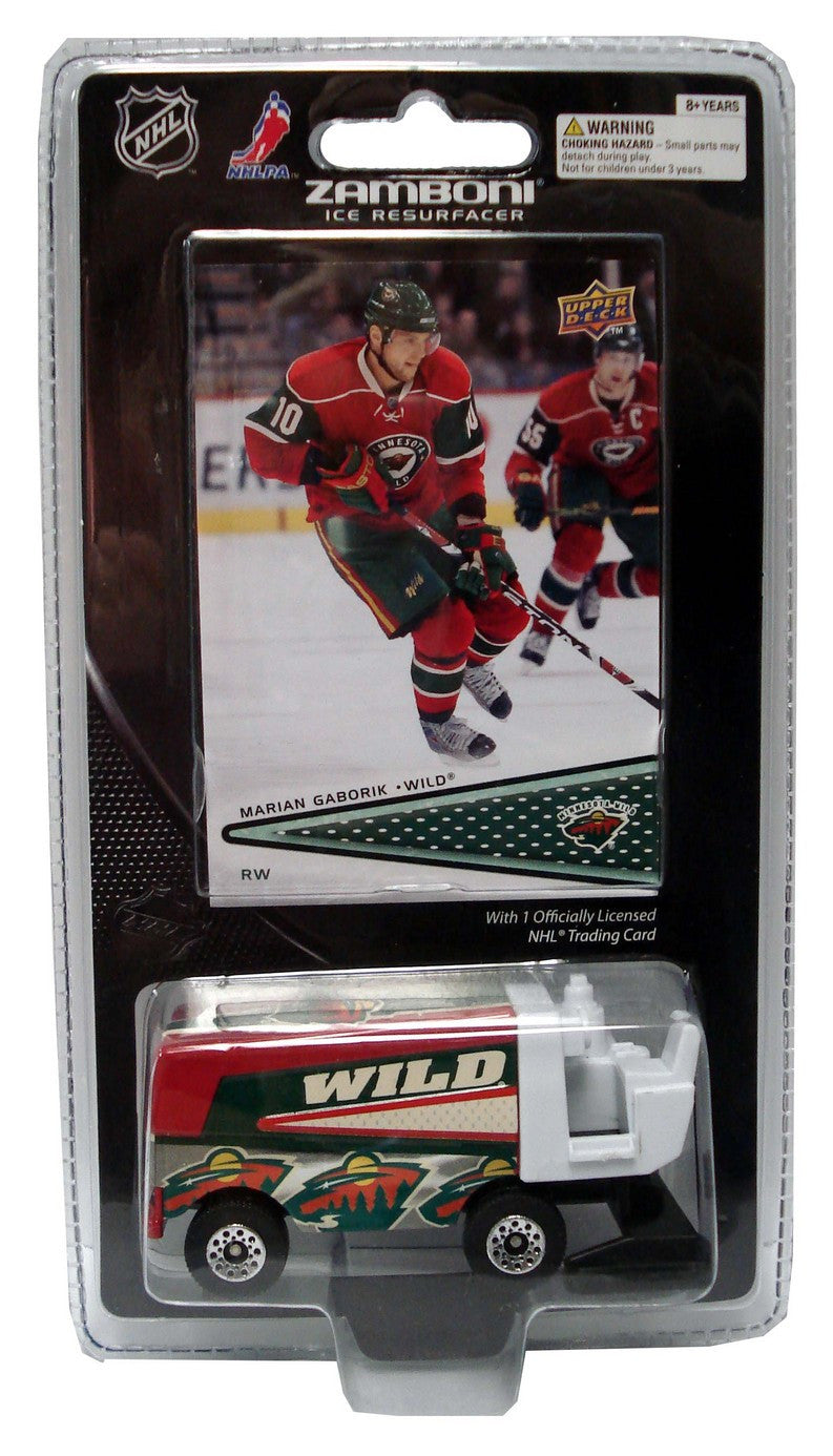 20089 NHL Zamboni Minnesota Wild With Marizonaon Gaborik Trading Card