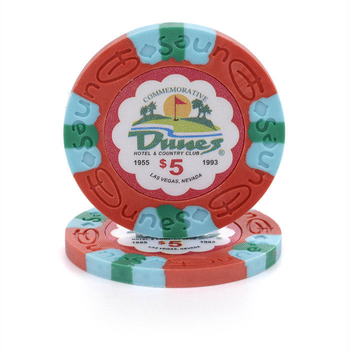 Trademark Poker Tmc-10-05205 $5 Commemorative Dunes Chip (per Chip)