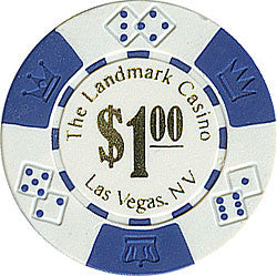 Trademark Poker Tmc-10-1025l Landmark Casino Lucky Crowns 11.5g Poker Chips W/dollars