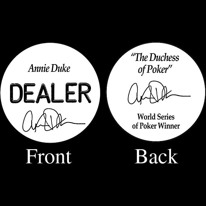 16 Ad5500 Annie Duke Professional CollectorS Dealer Button