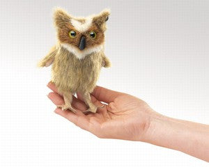 Folkmanis 2752 Mini Owl, Great Horned