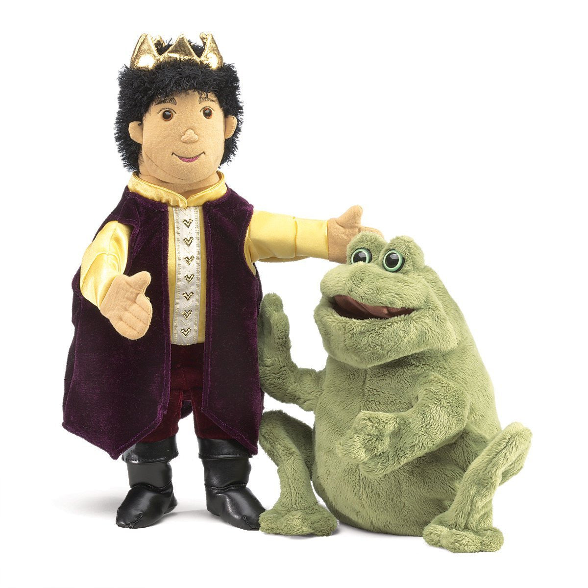 Folkmanis 2826 Frog Prince Reversible Puppet