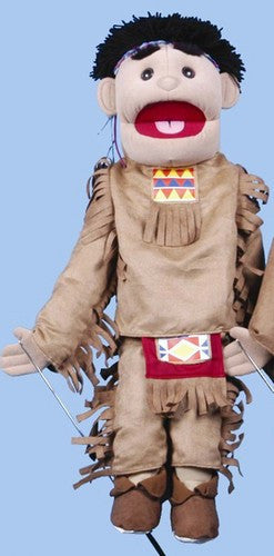 28" American Indian Boy Puppet Brown Costume