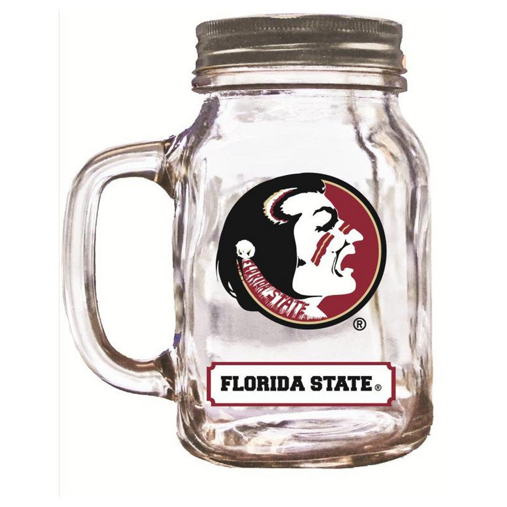 16Oz Mason Jar Florida State Seminoles