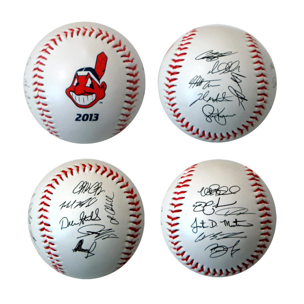 2013 Team Roster Signature Ball Cleveland Indians