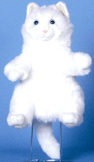 12 Cat Puppet White