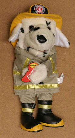 14" Dalmatian Firedog Glove Puppet Light Coat