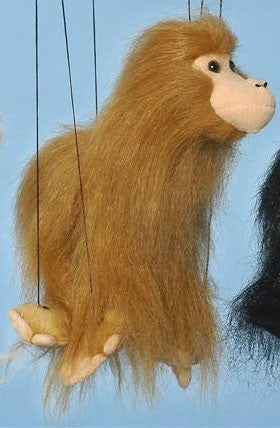 16" Brown Monkey Marionette Small