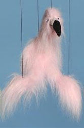 16" Pink Flamingo Marionette Small