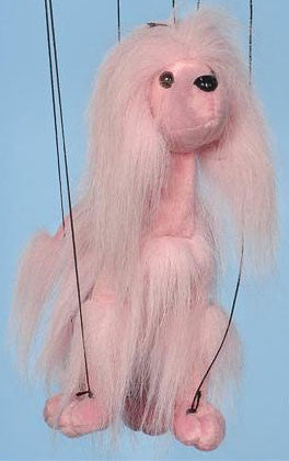 16" Pink Poodle Marionette Small
