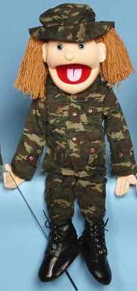 28 Army Girl Puppet