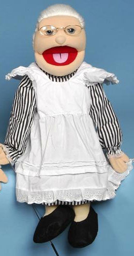 28" White Grandmother Full Body Puppet Gs4201
