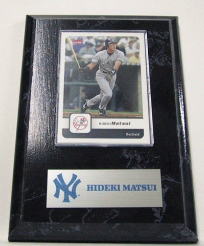 MLB Card Plaques - New York Yankees - Hideki Matsui