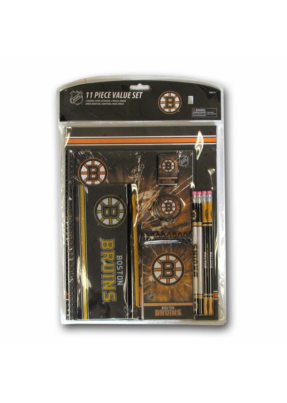 11PC Stationery Set Boston Bruins