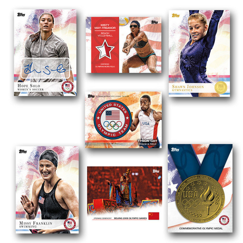 2012 Topps Usa Olympics Blasters 8 Packs