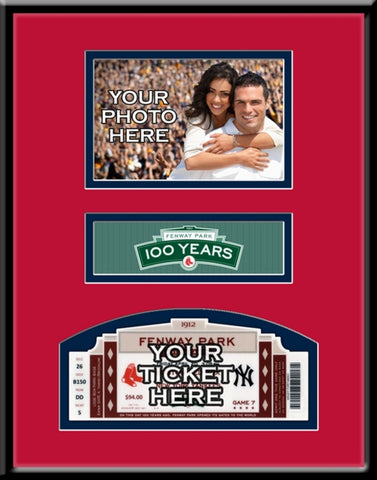 Fenway Park 100Th Anniversary Game Your 4X6 Photo Ticket Frame - Boston Red Sox