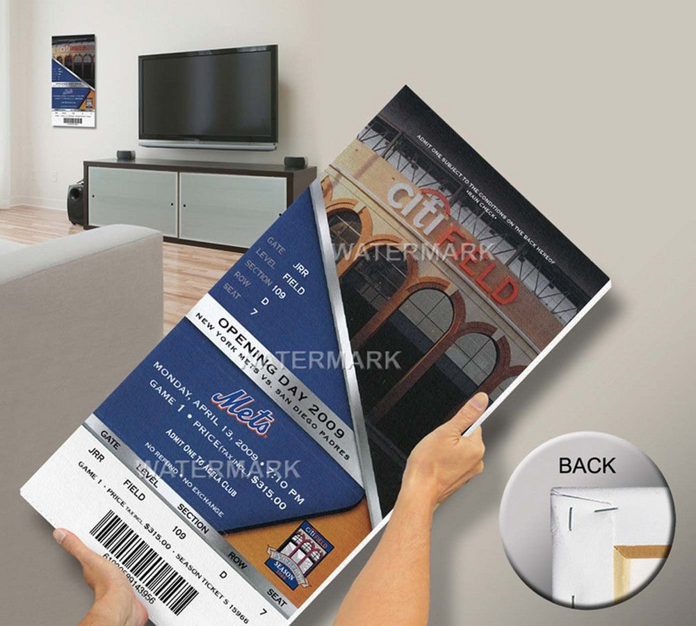 2009 Citi Field Inaugural Game Mega Ticket Mets