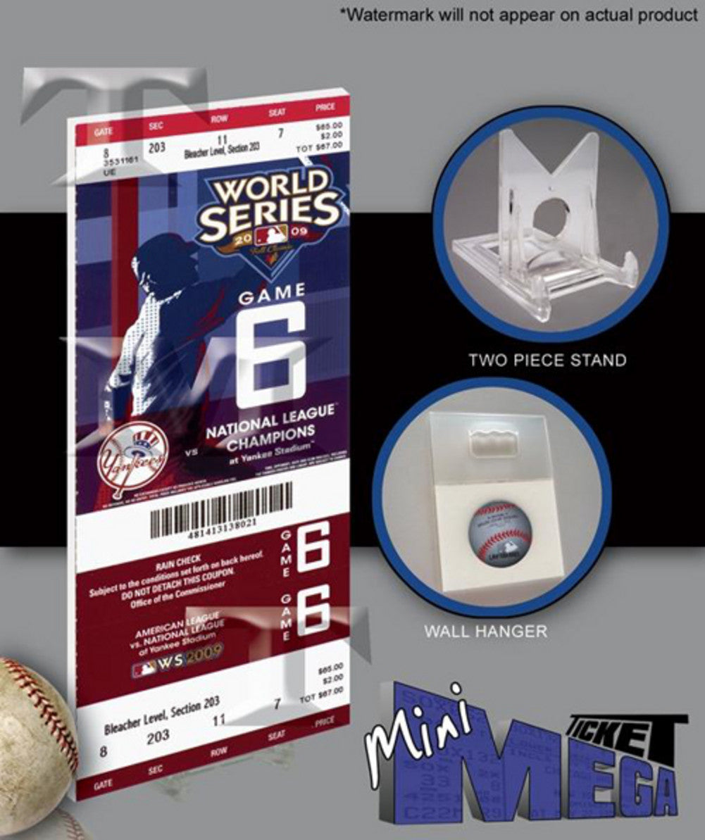 2009 World Series Mini Mega Ticket Yankees Game 6