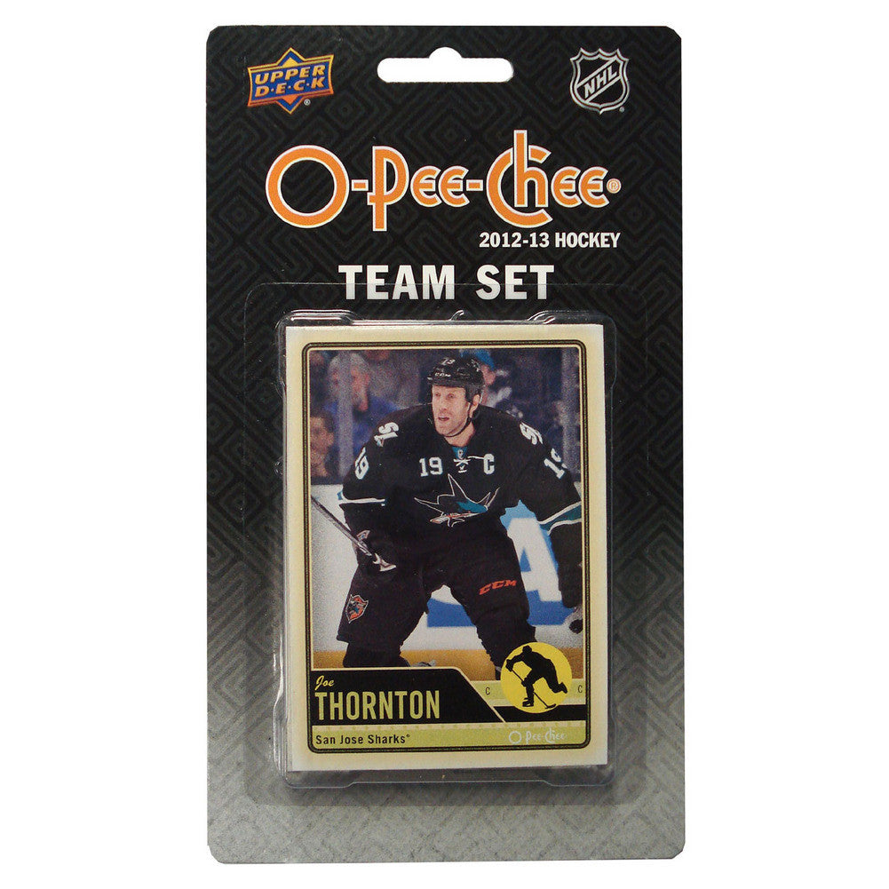 201213 Upper Deck O Pee Chee Team Card Set 17 Cards San Jose Sharks