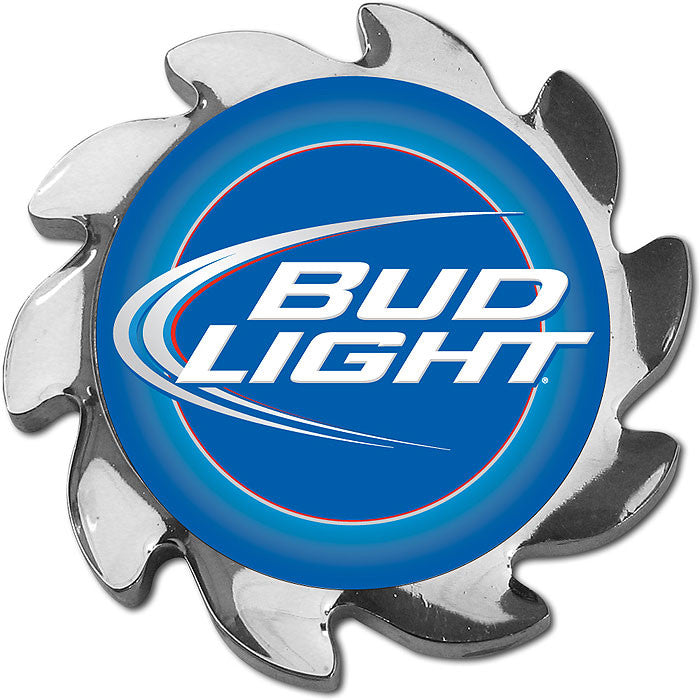 Trademark Poker Abspin-bl Bud Light Spinner Card Cover - Silver