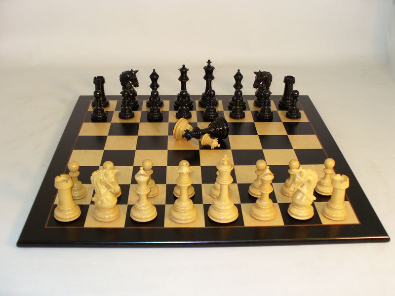 Ww Chess 42eprdq-bbm Ebony Parthenon Black Birdseye Maple Board