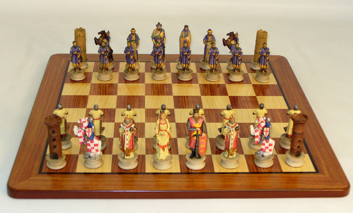 Royal Chess Richard The Lionheart Padauk Brd Set (r70611-pm)