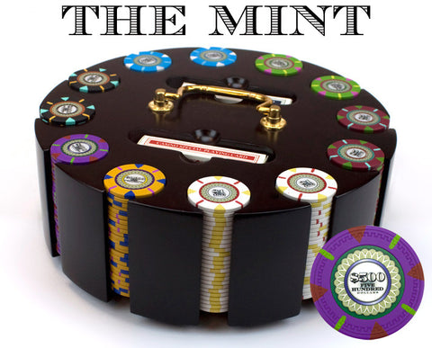 Brybelly CSMT-300C 300Ct Claysmith Gaming 'The Mint' Chip Set in Carousel