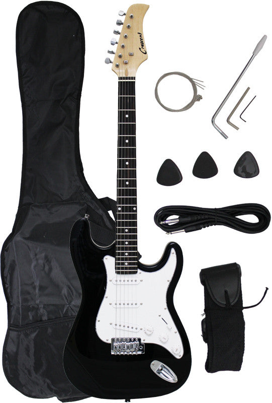 Crescent Direct Eg-bk 39 Inch Black Premium Electric Guitar