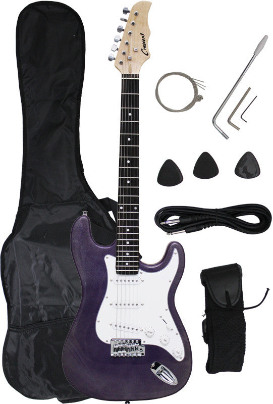 Crescent Direct Eg-pum 39 Inch Purple Metallic Premium Electric Guitar