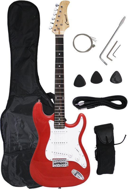 Crescent Direct Eg-rdm 39 Inch Red Metallic Premium Electric Guitar