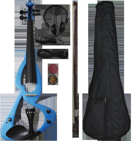 Crescent Direct Ev-bu Blue Electric Violin