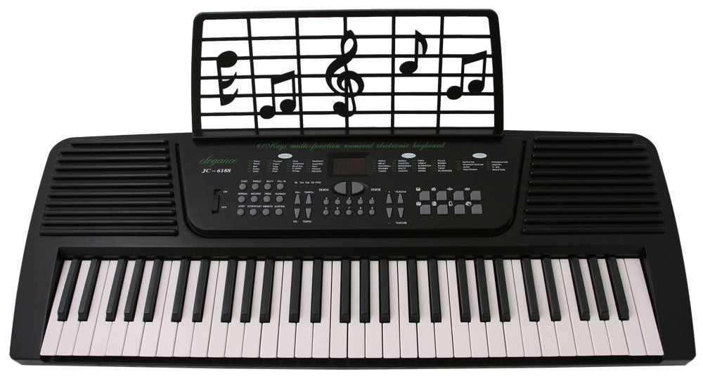 Crescent Direct Kb61-bk 61 Keys Black Electronic Keyboard