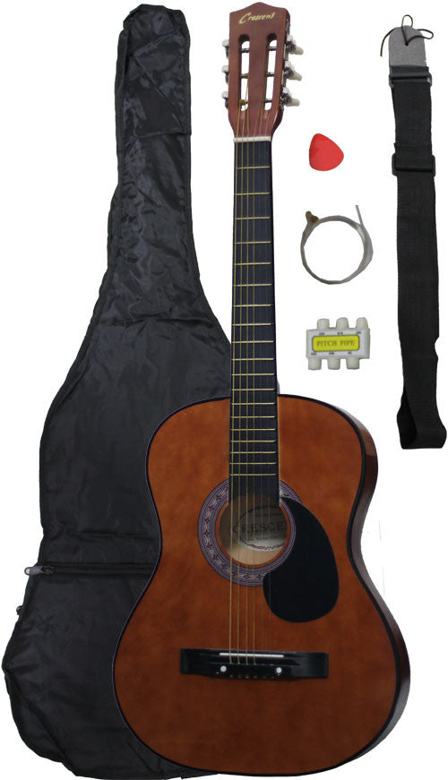 Crescent Direct Mg38-cf 38 Inch Coffee Beginner Acoustic Guitar